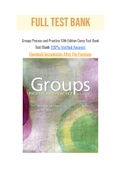 Groups Process and Practice 10th Edition Corey Test Bank