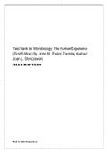 Test Bank for Microbiology The Human Experience 1st Edition By John W. Foster Zarrintaj Aliabadi Joan L. Slonczewski ALL CHAPTERS.pdf