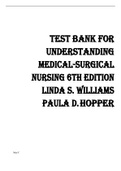 Test Bank Understanding Medical Surgical Nursing 6th Edition Test Bank by Linda S. Williams Paula D. Hopper - All Chapters | Complete Guide 2023