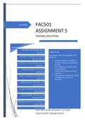 Excellent FAC1501 Assignmnent 2 Solutions