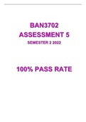 BAN3702 Assessment 5 Semester 2 2022
