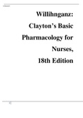 Willihnganz: Clayton’s Basic Pharmacology for Nurses, 18th Edition