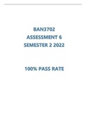 BAN3702 Assessment 6 Semester 2 2022