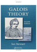 Galois Theory 4th Edition Stewart Solutions Manual