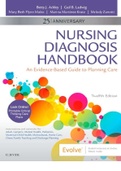 Nursing Diagnosis Handbook An Evidence-Based Guide to Planning Care TWELFTH EDITION