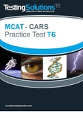 MCAT-CARS Practice Test  T6