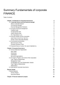 Summary Finance & Risk Management
