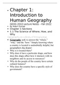 GEOG 2010 Chapter 1 Human Lecture Notes 2022