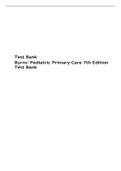 Burns Pediatric Primary Care 7th Edition Maaks Starr Brady Test Bank ()SBN: 9780323581967