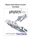 Physics 10th Edition  Cutnell Johnson Young Stadler Test Bank