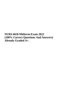 NURS 6650 - Psychotherapy With Groups And Families Midterm Exam 2022 (100% Correct Questions And Answers) Already Graded A+.