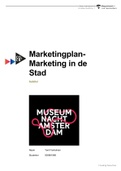 Marketing in de Stad: Eindproduct 2 Marketingplan- 8,1!!