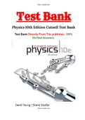 Physics 10th Edition Cutnell Test Bank with Question and Answers, From Chapter 1 to 32