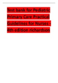 Test bank for Pediatric Primary Care Practical Guidelines for Nurses - 4th edition richardson.pdf