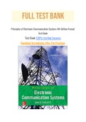 Principles of Electronic Communication Systems 4th Edition Frenzel Test Bank