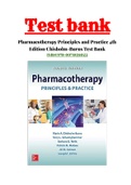 Pharmacotherapy Principles and Practice 4th Edition Chisholm-Burns Test Bank ISBN:9780071835022|1-102 Chapter|Complete Guide A+