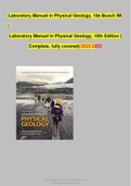 Laboratory Manual in Physical Geology, 10e Busch IM | Laboratory Manual in Physical Geology, 10th Edition ( Complete, fully covered) 20222023