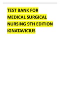 TEST BANK FOR MEDICAL SURGICAL NURSING 9TH EDITION 2024 UPDATE BY IGNATAVICIUS.pdf