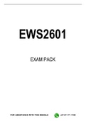 EWS2601 EXAM PACK 2022