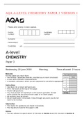 AQA A-LEVEL CHEMISTRY PAPER 3 VERSION 1