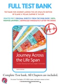 Test Bank For Journey Across the Life Span 6th Edition by Elaine U. Polan; Daphne R. Taylor 9780803674875 Chapter 1-14 Complete Guide .