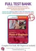 Test Bank For Textbook of Physical Diagnosis: History and Examination 7th Edition by Mark Swartz 9780323221481 Chapter 1-29 Complete Guide.