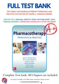 Test Bank For Pharmacotherapy Principles and Practice 4th Edition by Marie A. Chisholm-Burns 9780071835022 Chapter 1-102 Complete Guide.