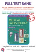 Test Bank For Medical Parasitology A Self-Instructional Text 7th Edition by Ruth Leventhal; Russell F. Cheadle 9780803675797 Chapter 1-11 Complete Guide.