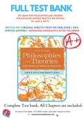 Test Bank For Philosophies and Theories for Advanced Nursing Practice 3rd Edition By Janie B. Butts 9781284112245 Chapter 1-26 Complete Guide .