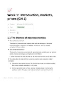 Full Microeconomics 1 Summary with everything you need to do well. Everything covered in the textbook plus additional examples