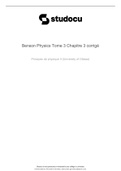 Solutionnaire - Chapitre 10 Harris Benson - Physique 3