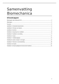 samnvatting HB: Biomechanica in het bewegingsonderwijs