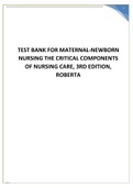 Test Bank for Maternal-Newborn Nursing TheCritical Components of Nursing Care, 3rdEdition, Roberta