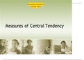 Economics Statistics1 ECON 233 Measures of Central Tendency