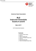 BLS Instructor Essentials Exams A and B
