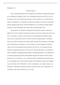 Collin College PHIL 1301 Kants Deontological Ethical Response Paper