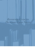 Reference Guide: How to Decline all five noun declensions