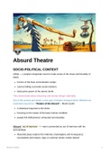 Absurd Theatre - Class Notes 