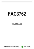 FAC3762 EXAM PACK 2023