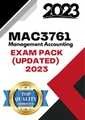 MAC3761 Exam Pack (UPDATED for 2023) 100% QUALITY