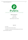 Case Studies 1-3, Publix Supermarkets, BUSI 690