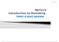 MKT 315 Full Course of Discussions, Assignments, Quiz, Midterm and Final Exam (Bundle)  (well explained)