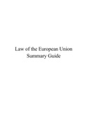 Complete Summary Guide for Law of the EU 