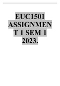 EUC1501 ASSIGNMENT 1 SEM 1 2023.