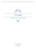PYC4808 ASSIGNMENT 01 ESSAY