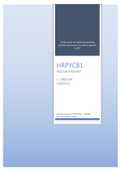 HRPYC81 RESEARCH REPORT FINAL ESSAY - PROJECT 4802