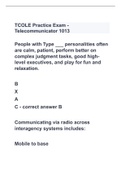 TCOLE Practice Exam - Telecommunicator 1013|2023 update,geaded A
