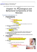   NURS 306 chapter 15: Physiological and Behavioral Components of the Neonate