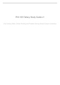PHI-105 Fallacy Study Guide