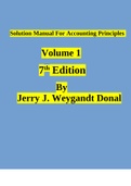 Solution Manual For Accounting Principles Volume 1 7th Canadian Edition By Jerry J. Weygandt Donal